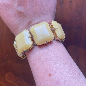 Beige bangle bracelet